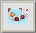 PLUMS AND PEACH   2005   watercolor   8"x10"